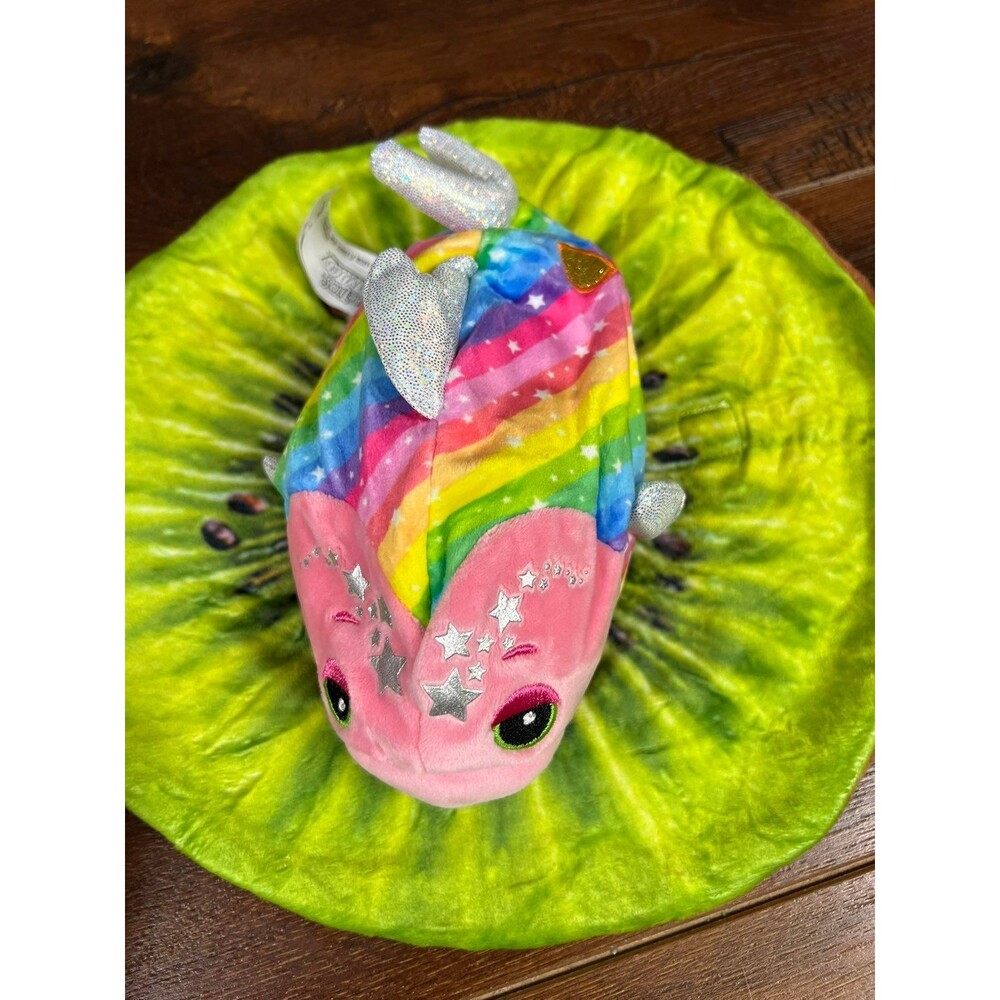 Cutetitos Partyitos Rainbow Fishito Splashito, Fish Plush with Blanket!